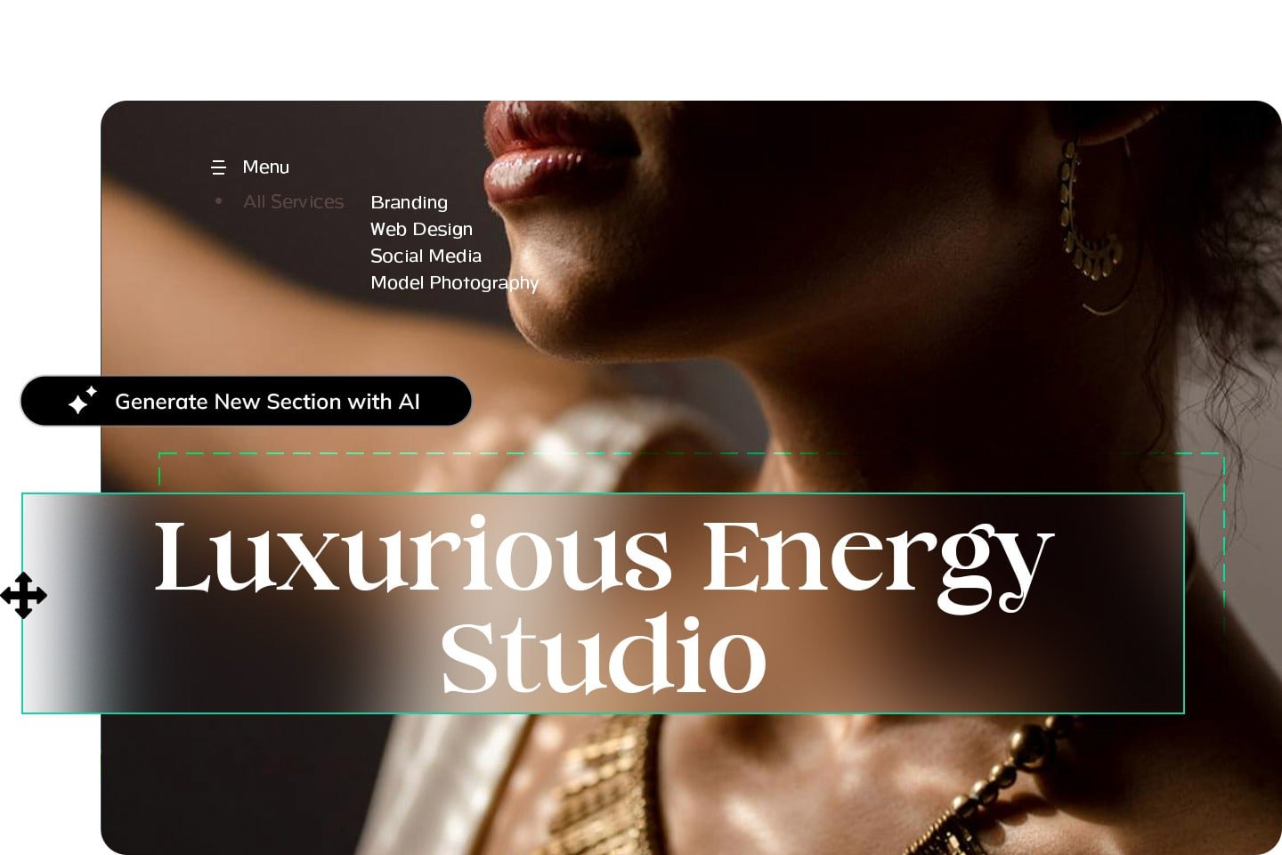 Build fully functional website with AI