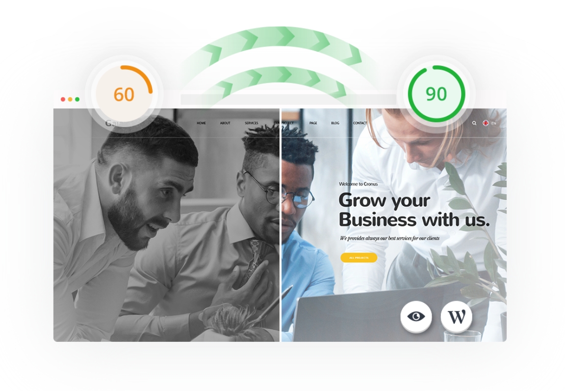 Migración y mantenimiento gestionados del sitio web