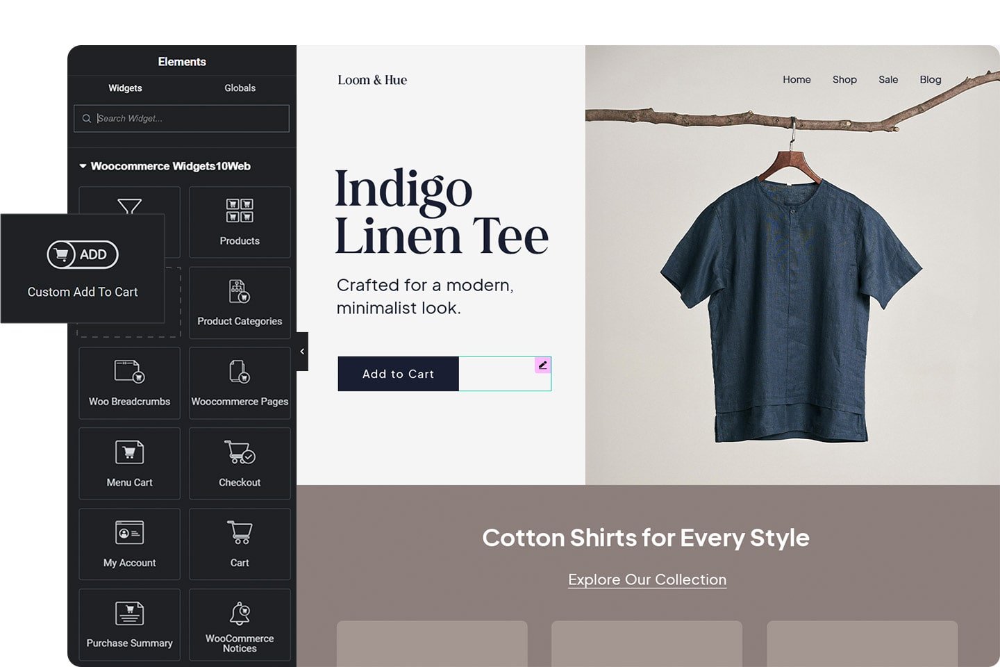 Ecommerce management dashboard