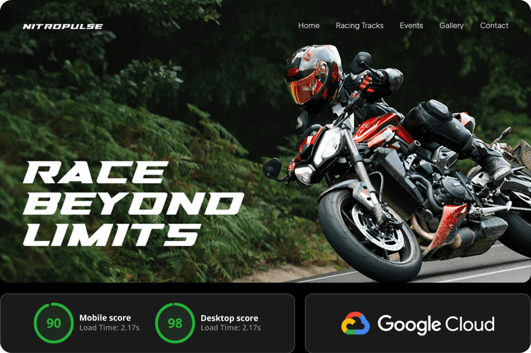 Illustration representing fast and secure website hosting