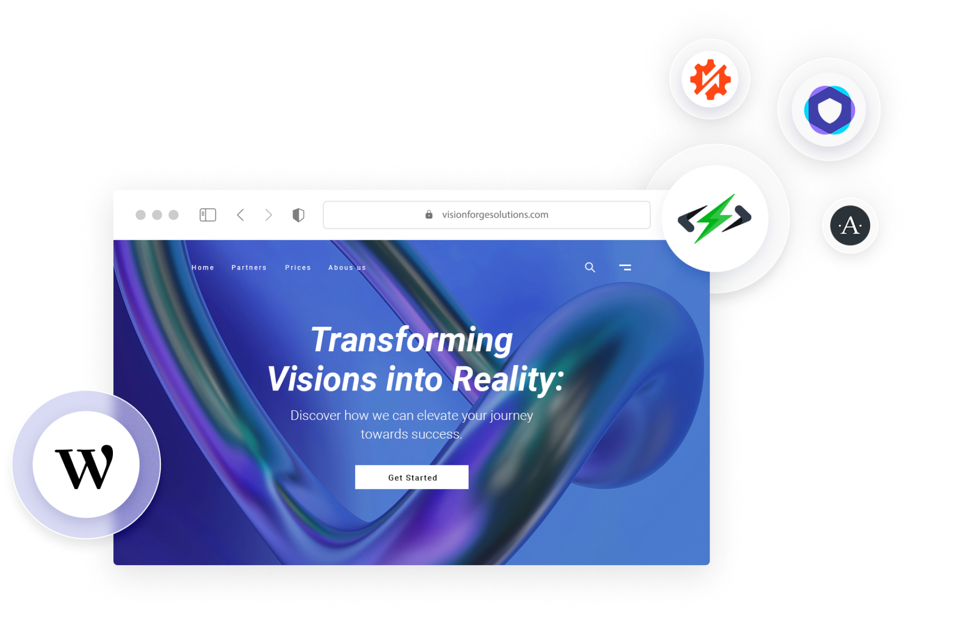 Header image for the 10Web's WordPress plugin repository